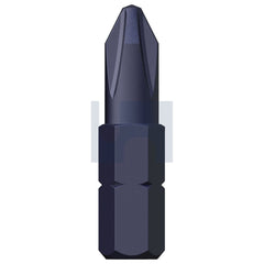Hobsons - Ph2 x 25 S2 Alloy Steel Standard Drive Bit 1 4 Insert Phillips | TXDDIPHS20025