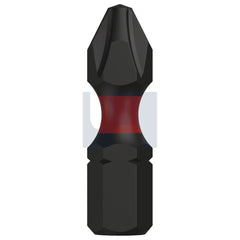 Hobsons - Ph2 X 25 S2 Alloy Steel Impax Drive Bit 1 4 Insert Phillips - Black - Qty 25 | TXDIIPHS20025
