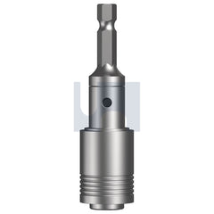 Hobsons - 1/4" - Chrome Plated Matt Finish Impax Drive Bit 1 4 SDS Plus Adaptor | TXDIPAIS25