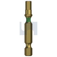 Hobsons - Hx5 X 50 S2 Alloy Titan Titanium Nitride Drive Bit 1 4 Power Hex - Qty 25 | TXDTPHXS50050