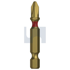 Hobsons - Ph3 X 100 S2 Alloy Titan Titanium Nitride Drive Bit 1 4 Power Phillips - Qty 25 | TXDTPPHS30100