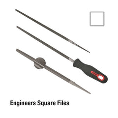 Toledo - File Square 100mm 2nd Cut CD | 04SQ02CD