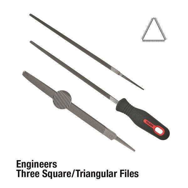 Toledo - File 3 Square 100mm 2nd Cut BU | 04TSQ02BU