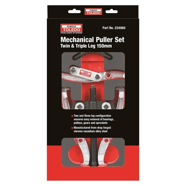 Toledo - Mechanical Puller Set 2&3 Leg 4"/100mm | 224040