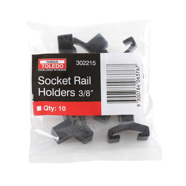 Toledo - Socket Rail Holders 3/8" 10PK | 302215