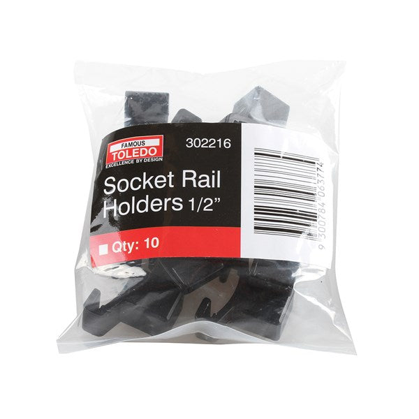 Toledo - Socket Rail Holders 1/2" 10PK | 302216