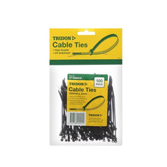 Tridon - Cable Tie Black 100 x 3mm PK100 Hang Card | CT103BKCD