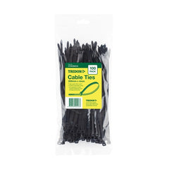 Tridon - Cable Tie Black 200mm x 4mm PK100 | CT204BKCD