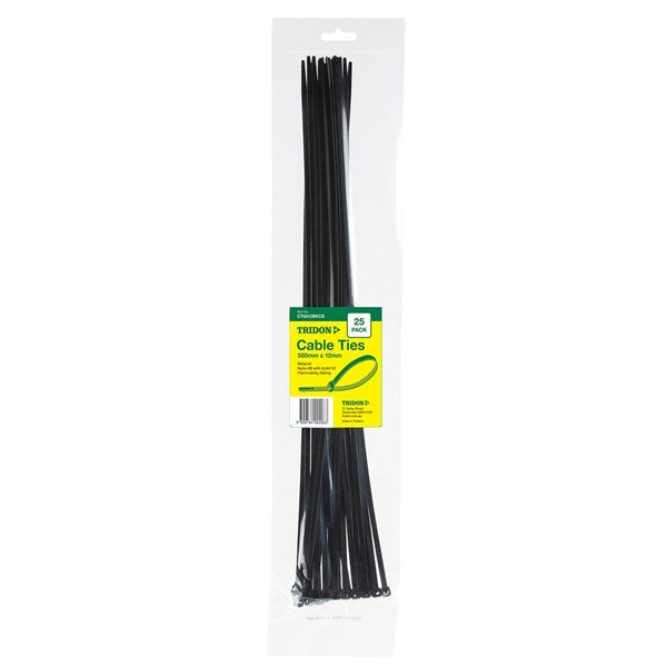 Tridon - Cable Tie Black 580 x 12mm | CT6512BKCD