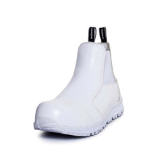 Mack - Tuned Boot Safety Slip resistant Unisex White UK 10 Pair | MK00TUNEDWWF100