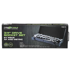 Typhoon Tools - Socket Set 27 Pc 3/4" Dr AF & Metric | 70015