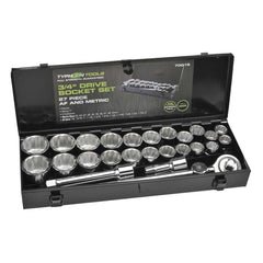 Typhoon Tools - Socket Set 27 Pc 3/4" Dr AF & Metric | 70015
