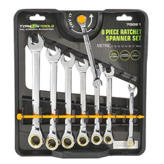 Typhoon Tools - 8 pce Ratchet Spanner Set Metric | 70021