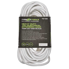 Typhoon Tools - 10m Extension Lead 15A Lead. 10A Plug | 70120