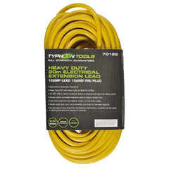 Typhoon Tools - 20m Extension Lead 15A Lead. 10A Plug | 70122