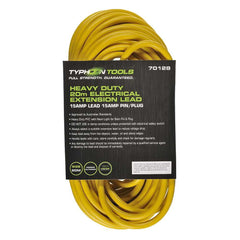 Typhoon Tools - 20m Extension Lead 15A Lead. 15A Plug | 70128