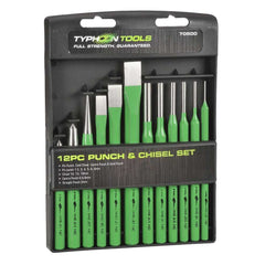 Typhoon Tools - 12 Pc Punch & Chisel Set | 70500