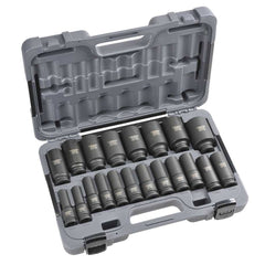 Typhoon Tools - 1/2" Dr Deep Impact Socket Set Metric 10-36mm 20 Pc | 72543