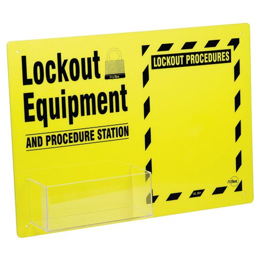 Uniform Safety Signs - Lockout Equipment and Procedure Station | UL301