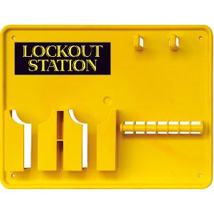 Uniform Safety Signs - 390x290mm - 6 Lock Empty Lockout Station | UL306