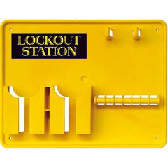 Uniform Safety Signs - 390x290mm - 6 Lock Empty Lockout Station | UL306