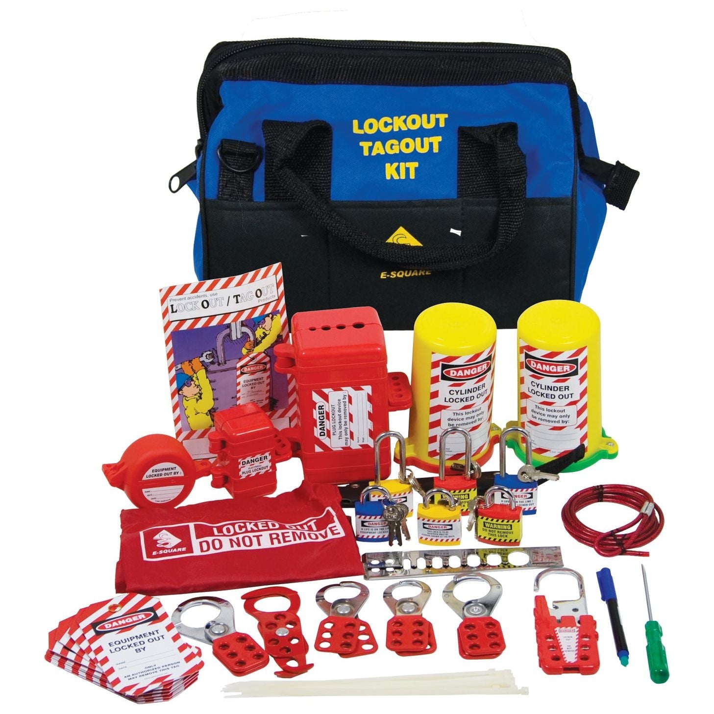 Uniform Safety Signs - Cylinder & Pneumatic Lockout Kit | UL331