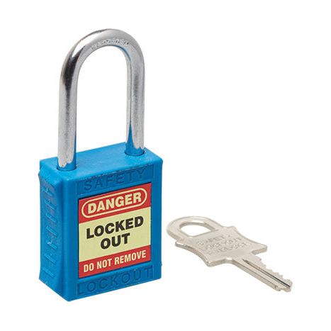 Uniform Safety Signs - 42mm Premium Blue Safety Lockout | UL400