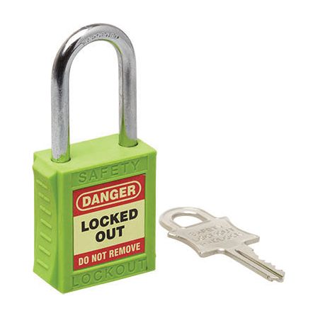 Uniform Safety Signs - 42mm Premium Green Safety Lockout | UL403