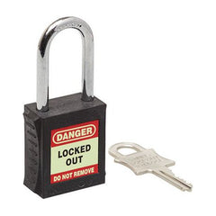 Uniform Safety Signs - 42mm Premium Black Safety Lockout | UL404