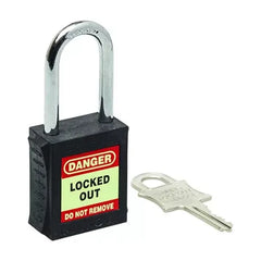 Uniform Safety Signs - 75mm Premium Black Safety Lockout | UL414