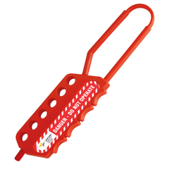 Uniform Safety Signs - PVC Economy Red Nylon Lockout Hasp (6 Hole) | UL425