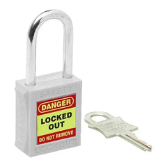Uniform Safety Signs - 42mm Premium White Safety Lockout | UL435