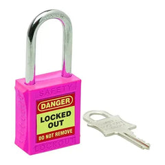 Uniform Safety Signs - 42mm Premium Pink Safety Lockout | UL437