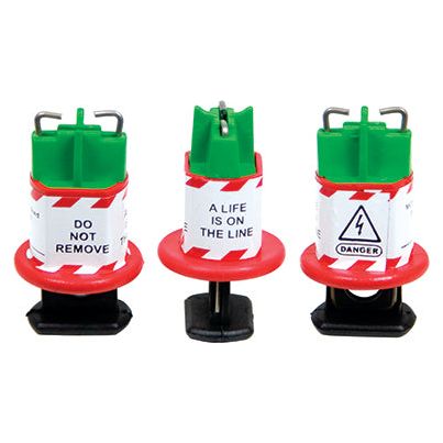 Uniform Safety Signs - Miniature Circuit Breaker Lockout - Pin In - Set 3 | UL470