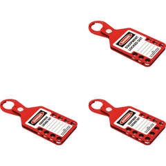 Uniform Safety Signs - Large Lockout Hasp - Red - 6 Hole | UL472