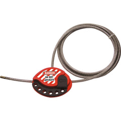 Uniform Safety Signs - Mouse Type Cable Lockout - 2 metre Cable (6mm Diameter Cable) | UL475