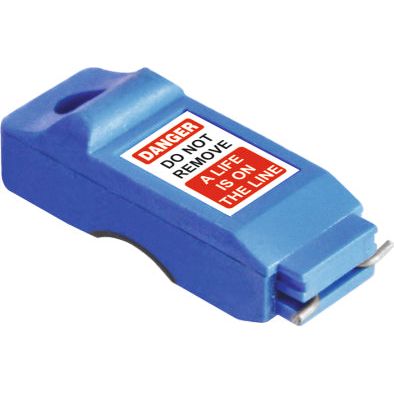 Uniform Safety Signs - Pin-Out Premium Slider Circuit Breaker Lockout - Extra Wide | UL481