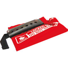 Uniform Safety Signs - Small Plug Cover Lockout - 175mm x 450mm | UL497