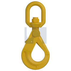 Hobsons - 13 - Mm Powder Coat Hec3776 Safety Hook With Swivel - Grade 80 | ULHK08PSS-13
