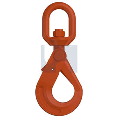 Hobsons - 8Mm Powder Coat Hec3776 Safety Hook With Swivel - Grade 100 | ULHK10PSS-08