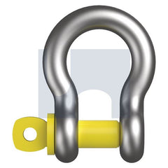 Hobsons - 6mm - Hec2741 Grade S Lifting Bow Shackle Screw Pin - Hot Dip Galvanised - Qty 10 | Ulshgsgbd-06
