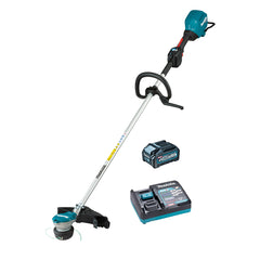 Makita Tools - 40V Max Brushless Loop Handle Brushcutter Kit - Includes 4.0Ah Battery & Single Port Rapid Charger | UR003GM101