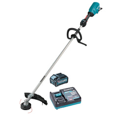 Makita Tools - 40V Max Brushless Loop Handle Brushcutter Kit - Includes 4.0Ah Battery & Single Port Rapid Charger | UR017GM102