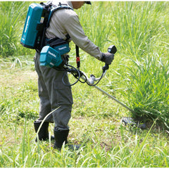 Makita - 18V x 2 Brushless Backpack Line Trimmer - U-Handle - Tool Only (Requires Battery Backpack Adaptor - 191A62-6) | UR101CZ