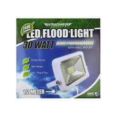 Power DC - Ultracharge Wall Mount Led Flood Light 30Watt White | UR200FL30WH