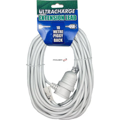 Power DC - Ultracharge 10M Extension Lead With Piggy Back Plug | UR240/10P