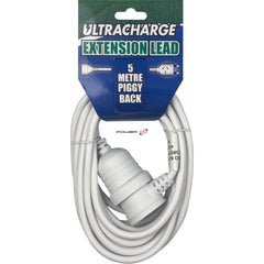 Power DC - Ultracharge 5M Extension Lead With Piggy Back Plug | UR240/5P