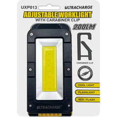 Power DC - Ultracharge Adjustable Worklight With Carabiner Clip | UXP013