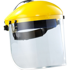 Maxisafe - Yellow Brow Guard With Clear Visor - Carton Of 10 | EBF382-10