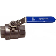 AIP - Ball Valve 316 S/steel F & F 2pce Lever Handle Blue General Purpose BSP - 1" | 25-411-016 | V225